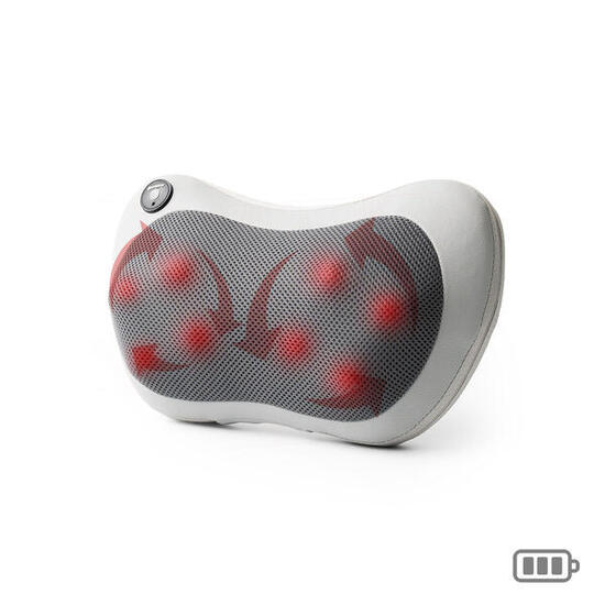 Massaggiatore Shiatsu Compatto Ricaricabile InnovaGoods Grigio