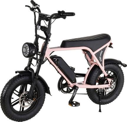 mini fat bike vélo électrique ouxi C80 rose