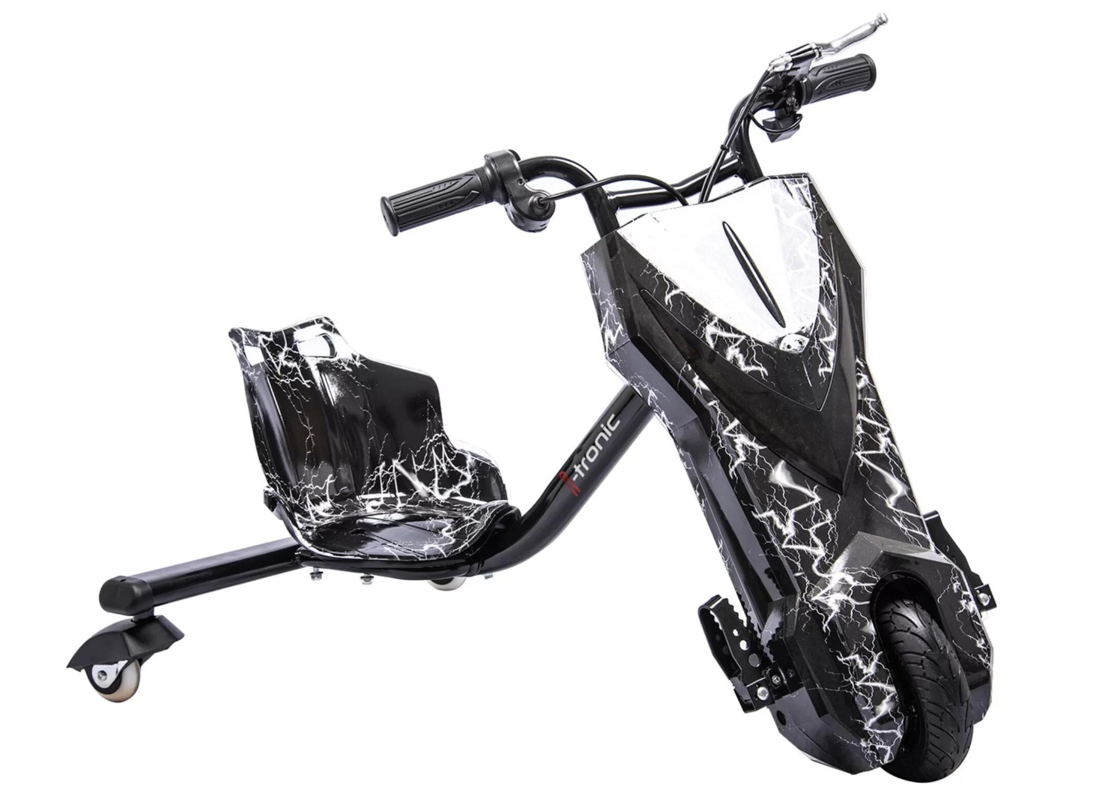 STEPGO Elektrische drift trike 2 personen dual seat bliksem