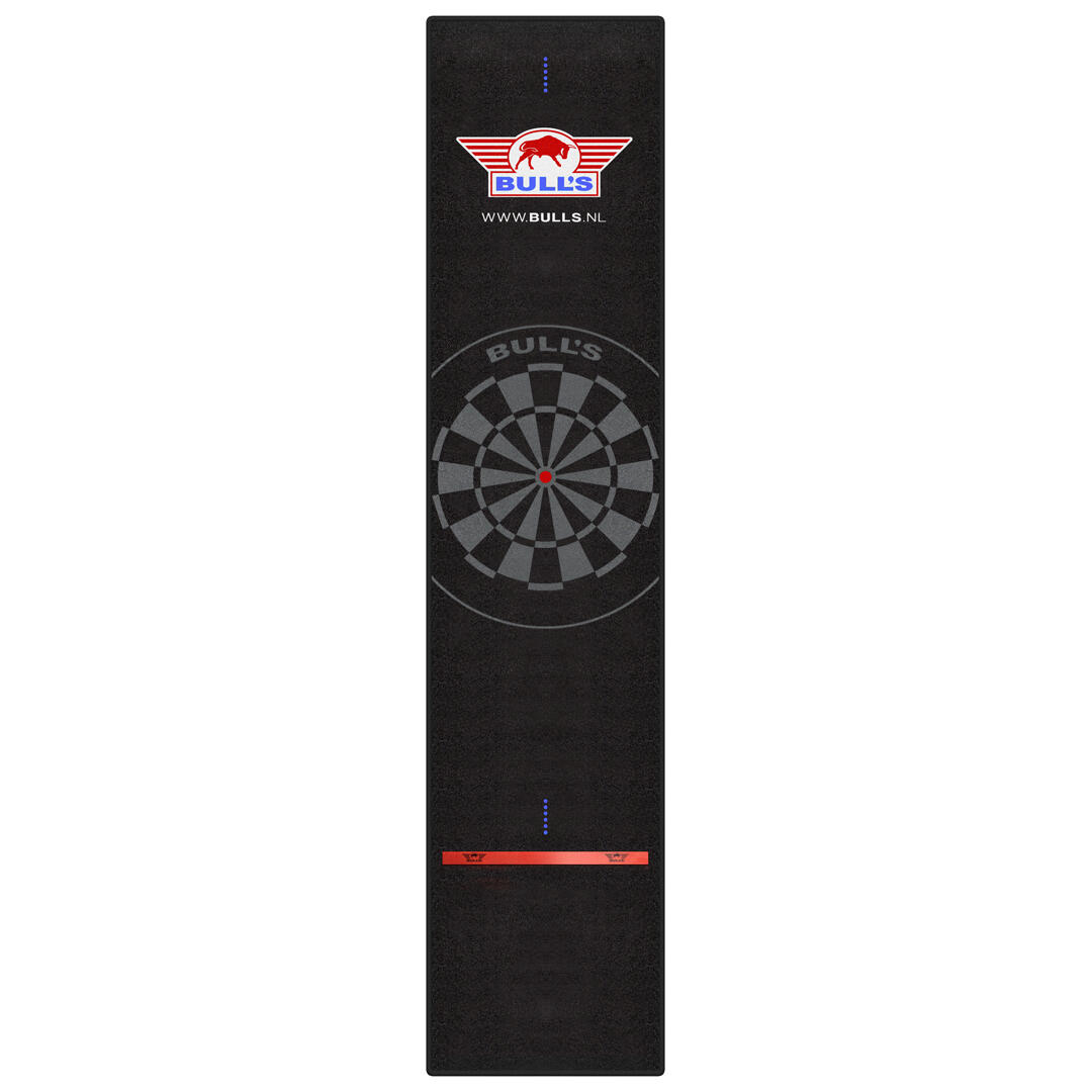 Bull's Carpet Dartmat Zwart/Rood + Oche | 300x65 cm 4/5