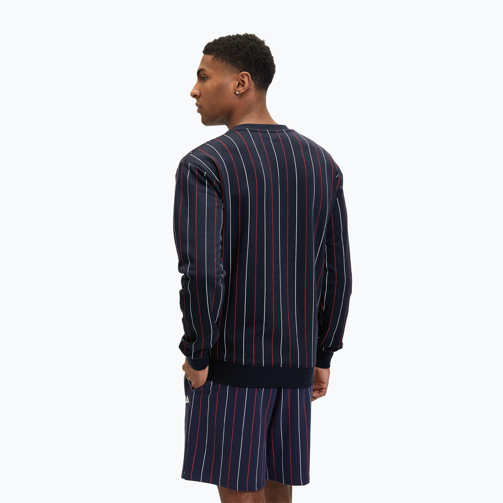 Sweat-shirt FILA Lobito à fines rayures pour hommes 3/5