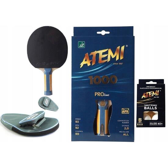 Rakietka tenisowa Atemi 1000 AN+pokrowiec+piłeczki*** zestaw