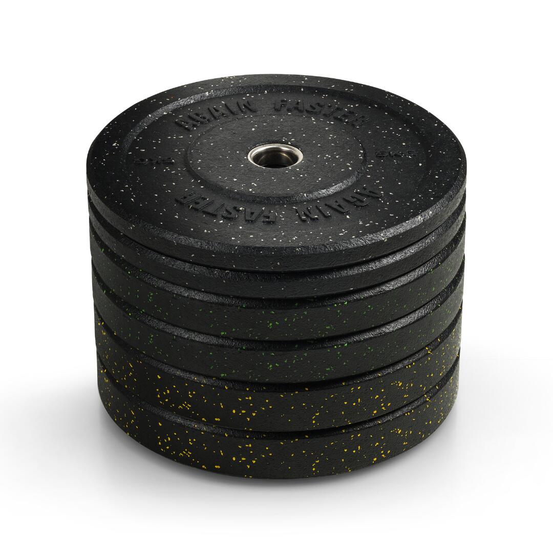 Again Faster® Crumb Rubber Bumper Plates 20kg (Pair) 2/3