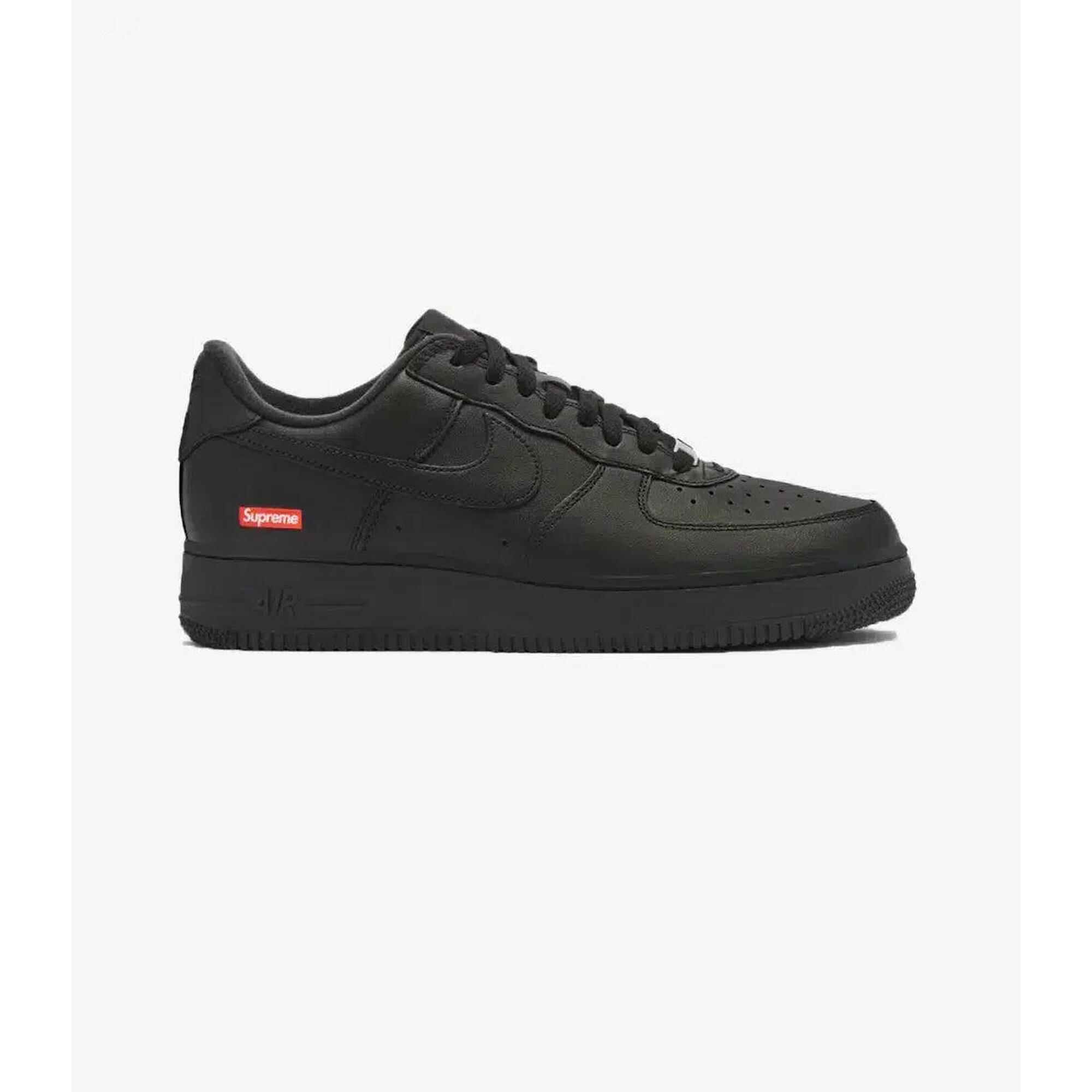Nike - Air Force 1 Low Black Supreme - Chaussures De Sport - Noir - 42,5 - Decathlon