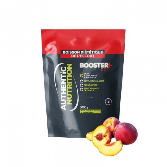 Authentic Nutrition - Boisson Énergétique Isotonique - Booster+ 500 Gr Pêche - Boisson Isotonique - 500 G - Decathlon