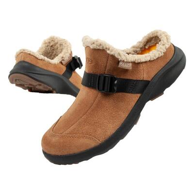 Pantoffels met bontvoering voor dames keen hood clog