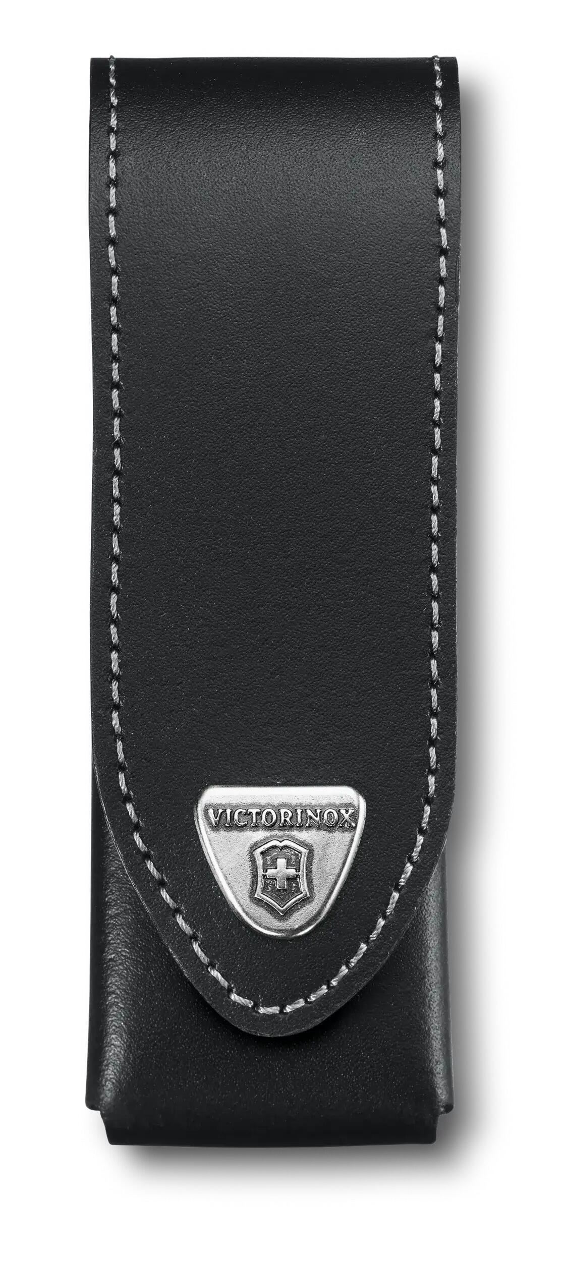 VICTORINOX Pouzdro na kapesní nůž 111 mm až 3 želíska, kožené, černé