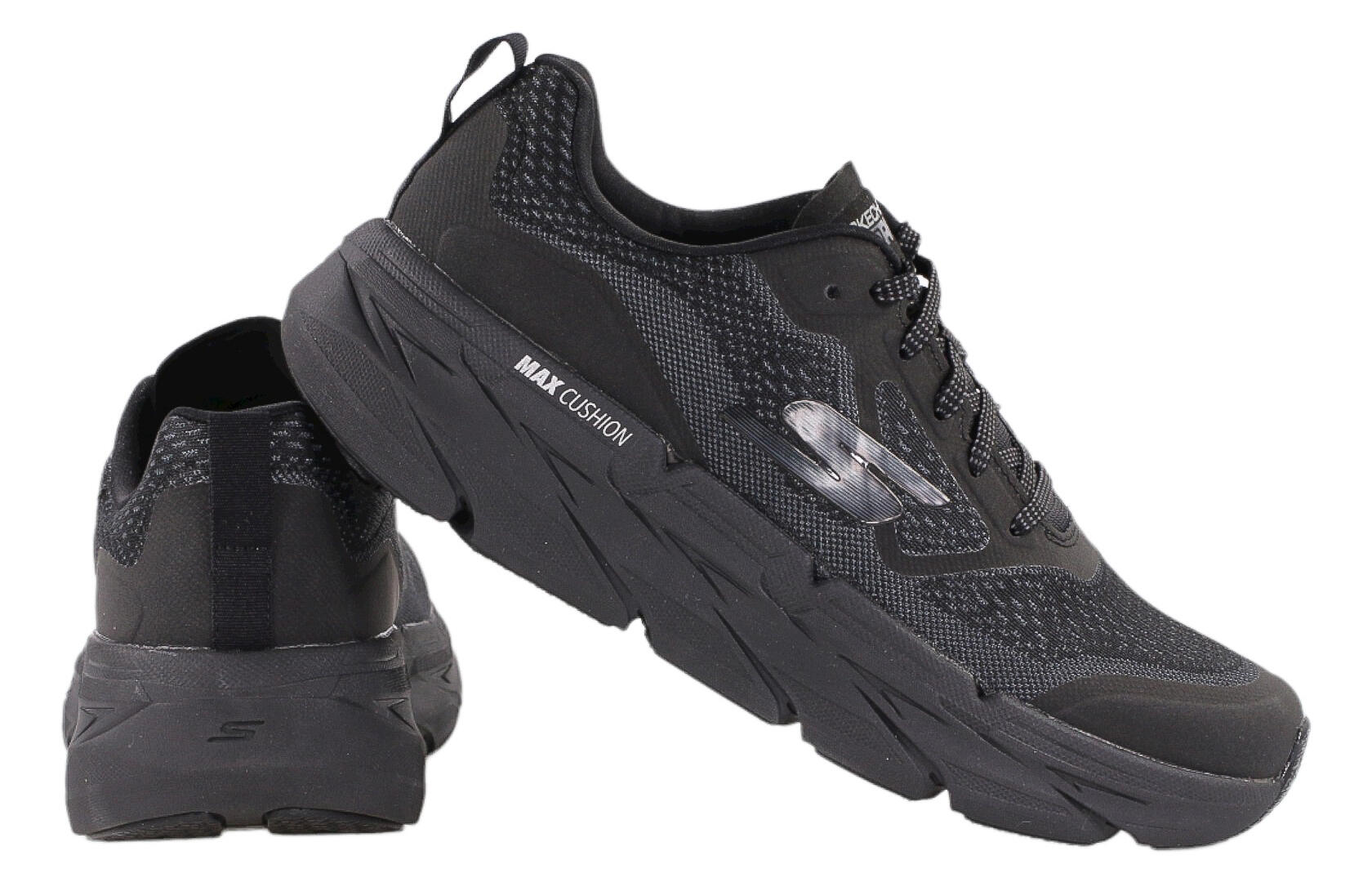 Buty na co dzień męskie SKECHERS MAX CUSHIONING siateczka 3/4
