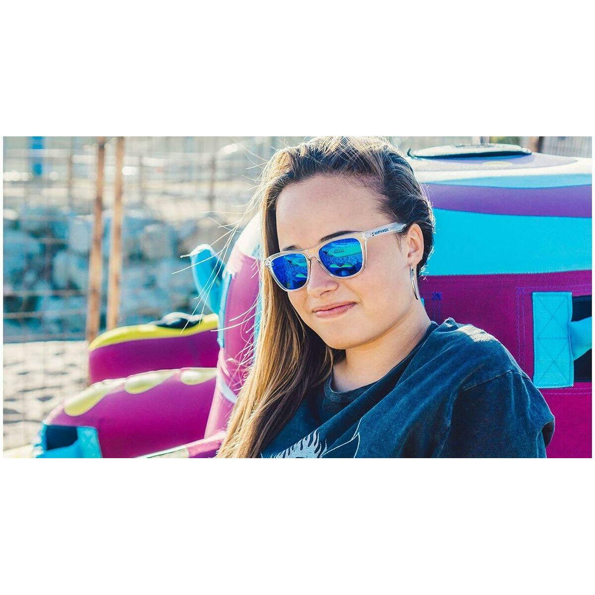 NORTHWEEK - Lunettes de soleil pour Homme et Femme bleu blanc brillant -  KIDS 5/6