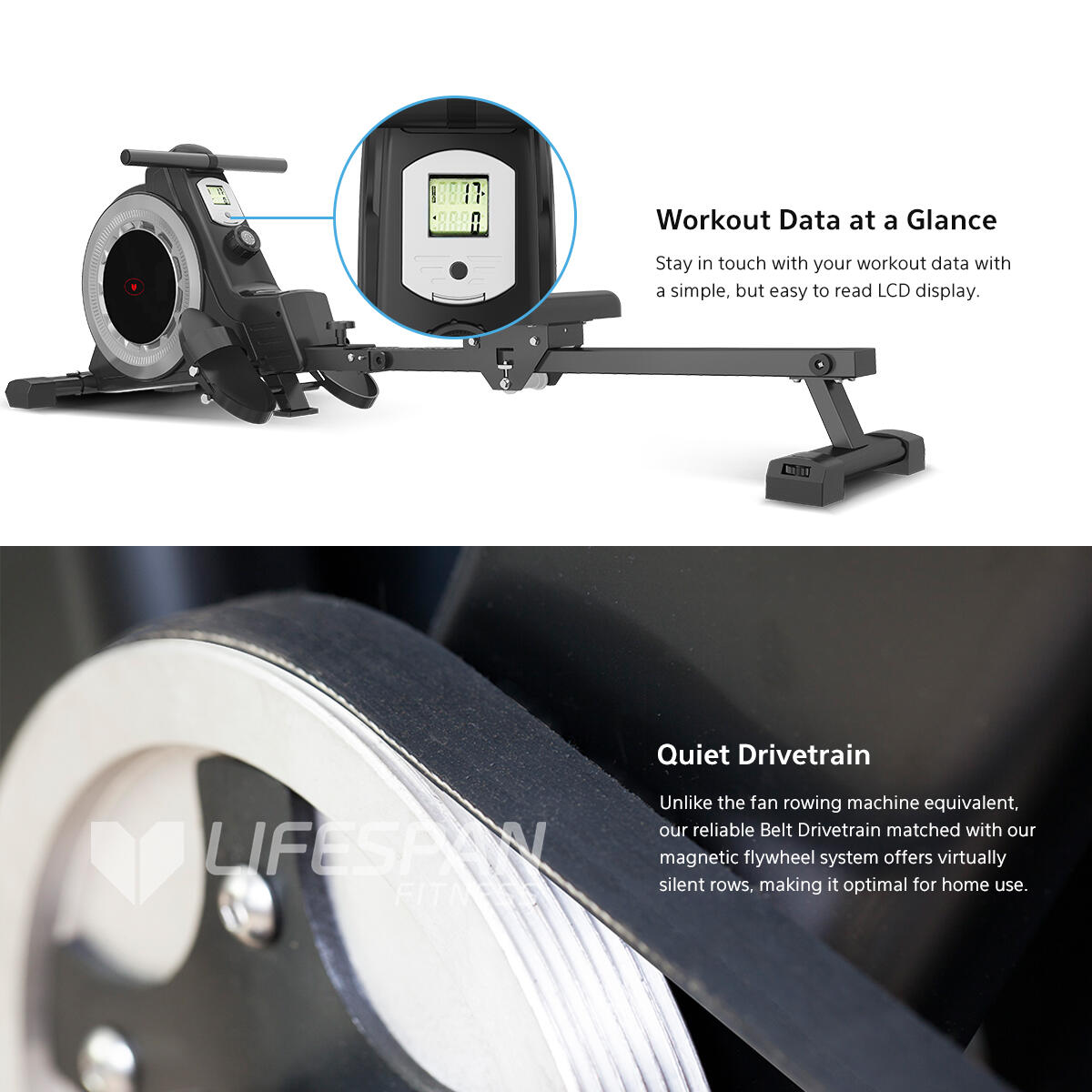 Lifespan Fitness ROWER-445 Rowing Machine