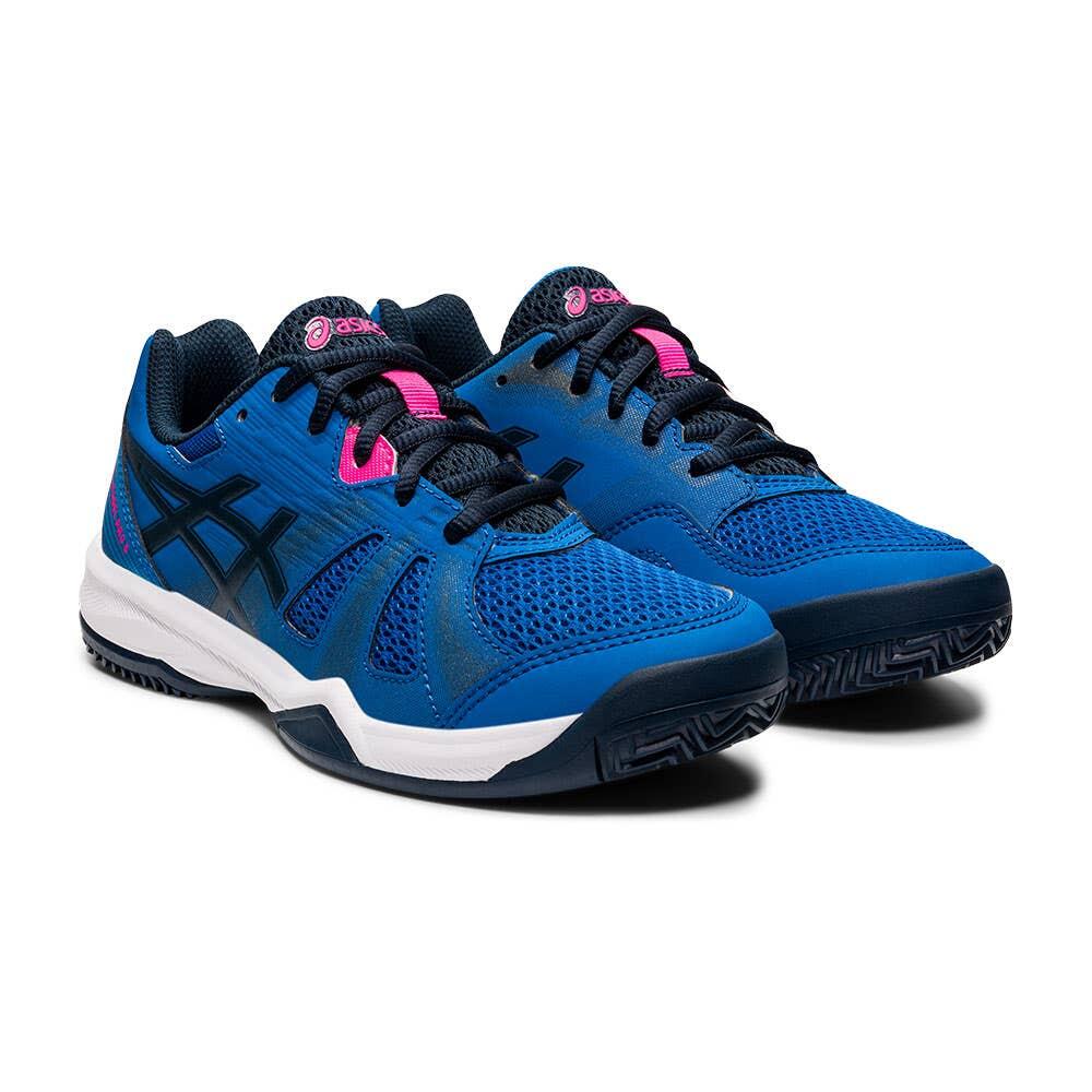 Chaussures De Padel Junior Asics Gel Padel Pro 5 Gs 1044a048400 Bleu Et Noir 4/7