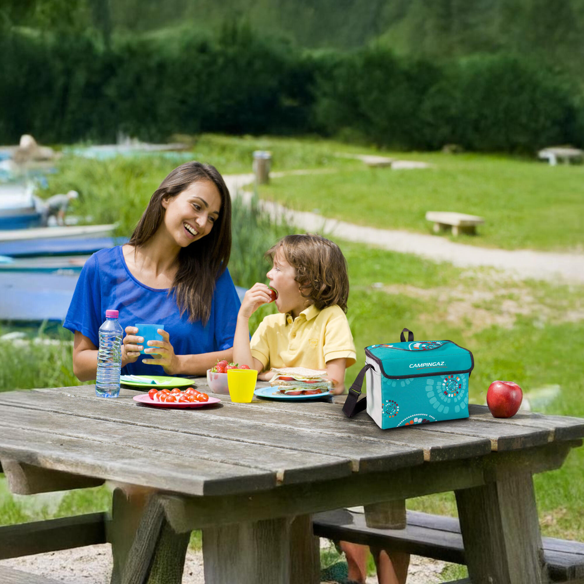 Ethnic MiniMaxi 9L Soft Foldable Cooler collapsible cooler bag, insulated lunch bag 9 hours Cooling Performance