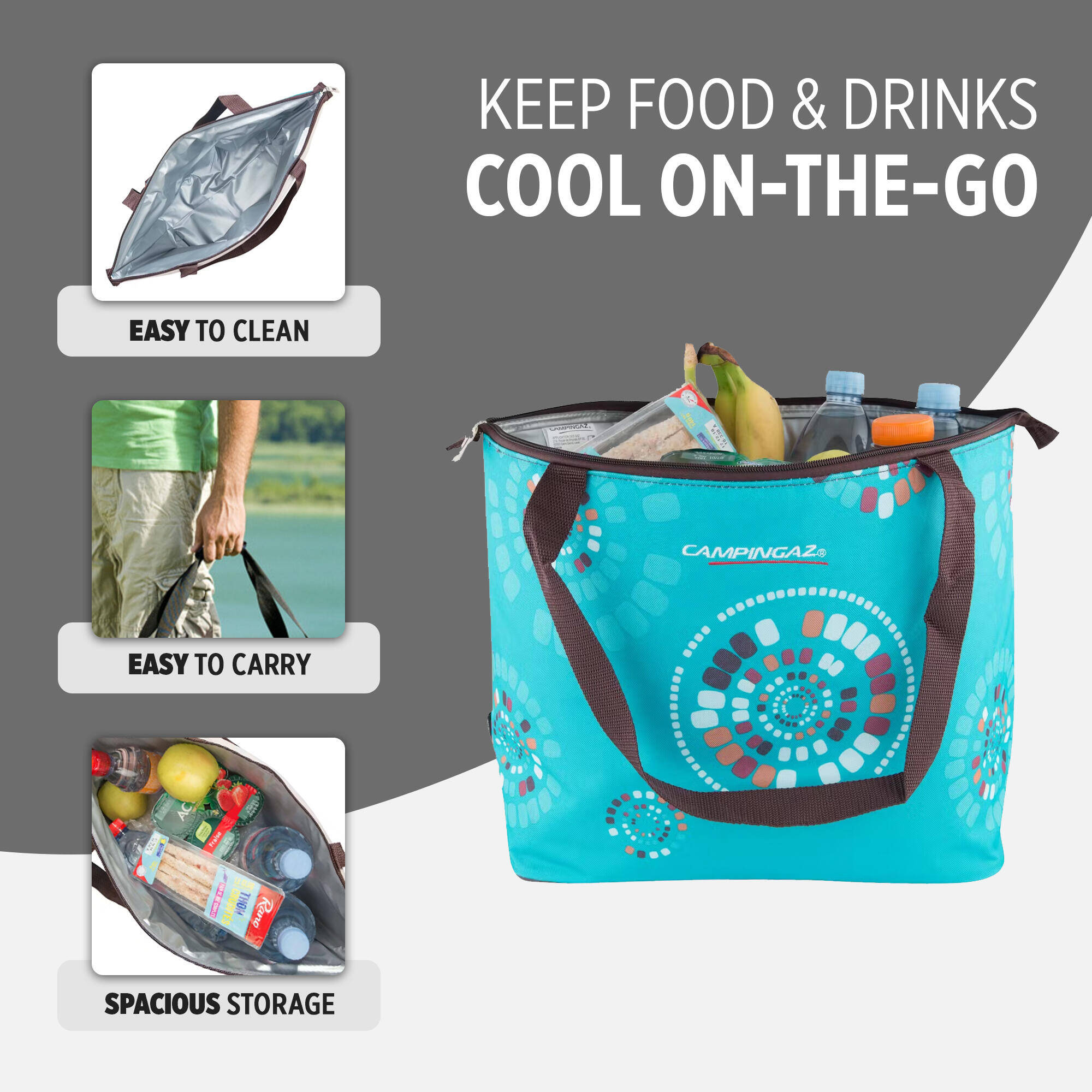 Ethnic Minimaxi Shopping 15L Soft Foldable Cooler Bag, insulated 10 hours Cooling Performance -  4