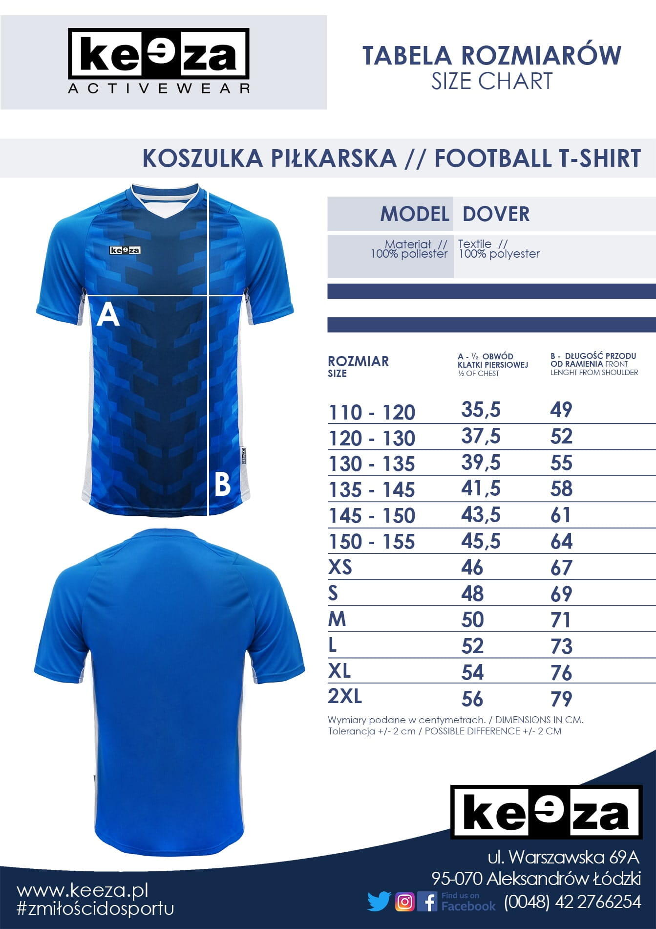 Koszulka piłkarska Keeza Dover 3/3
