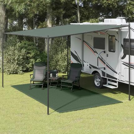 Bequemer Vidaxl Zeltteppich 250x400 cm HDPE Grün