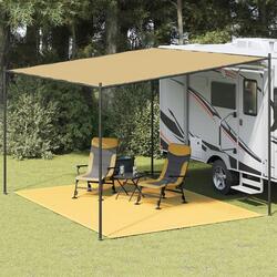 Tapis de Tente Vidaxl 300x400 cm Beige - Idéal pour le Camping
