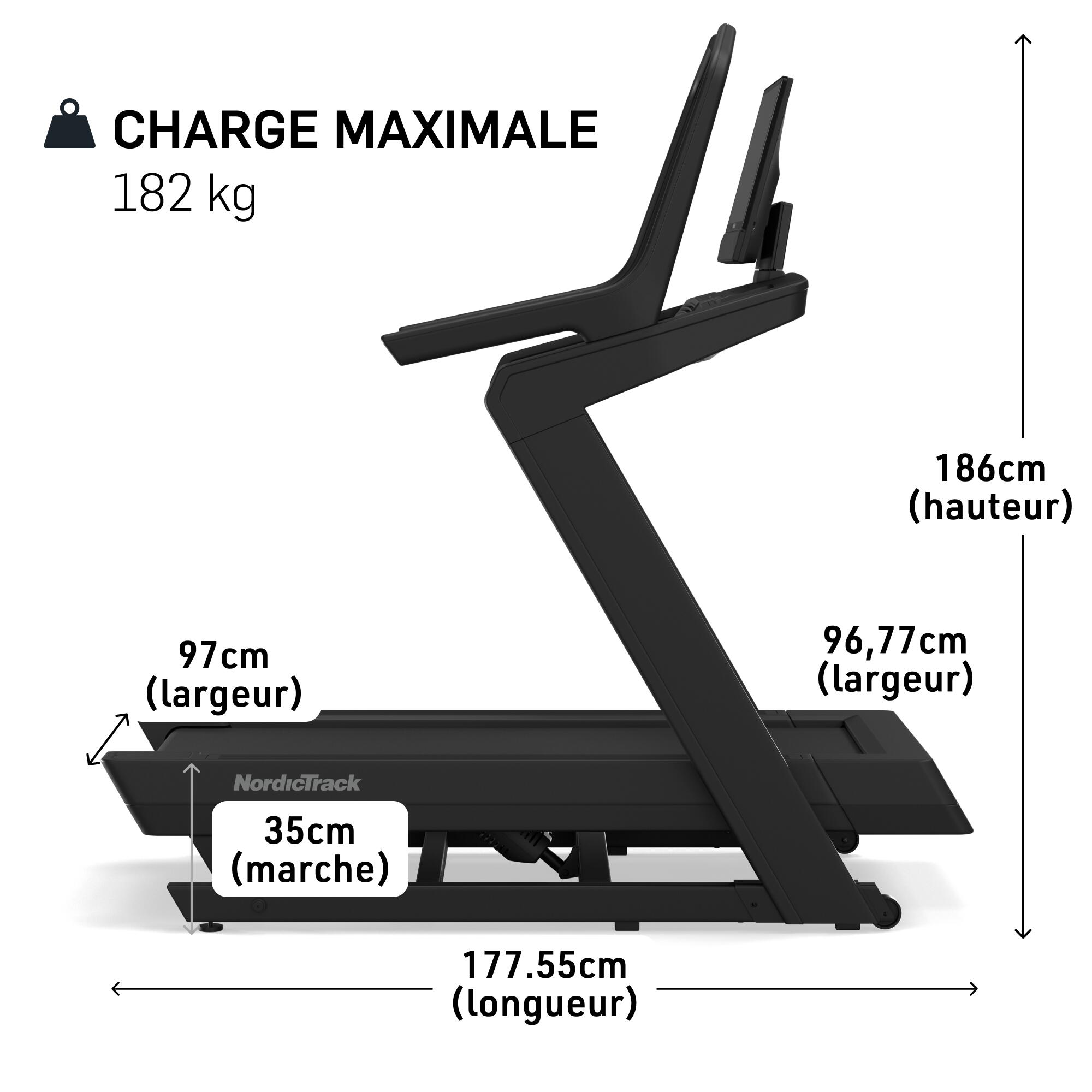PACK Tapis de course X16 + 1 an de coaching video / Inclinaison +40% -6% 5/5