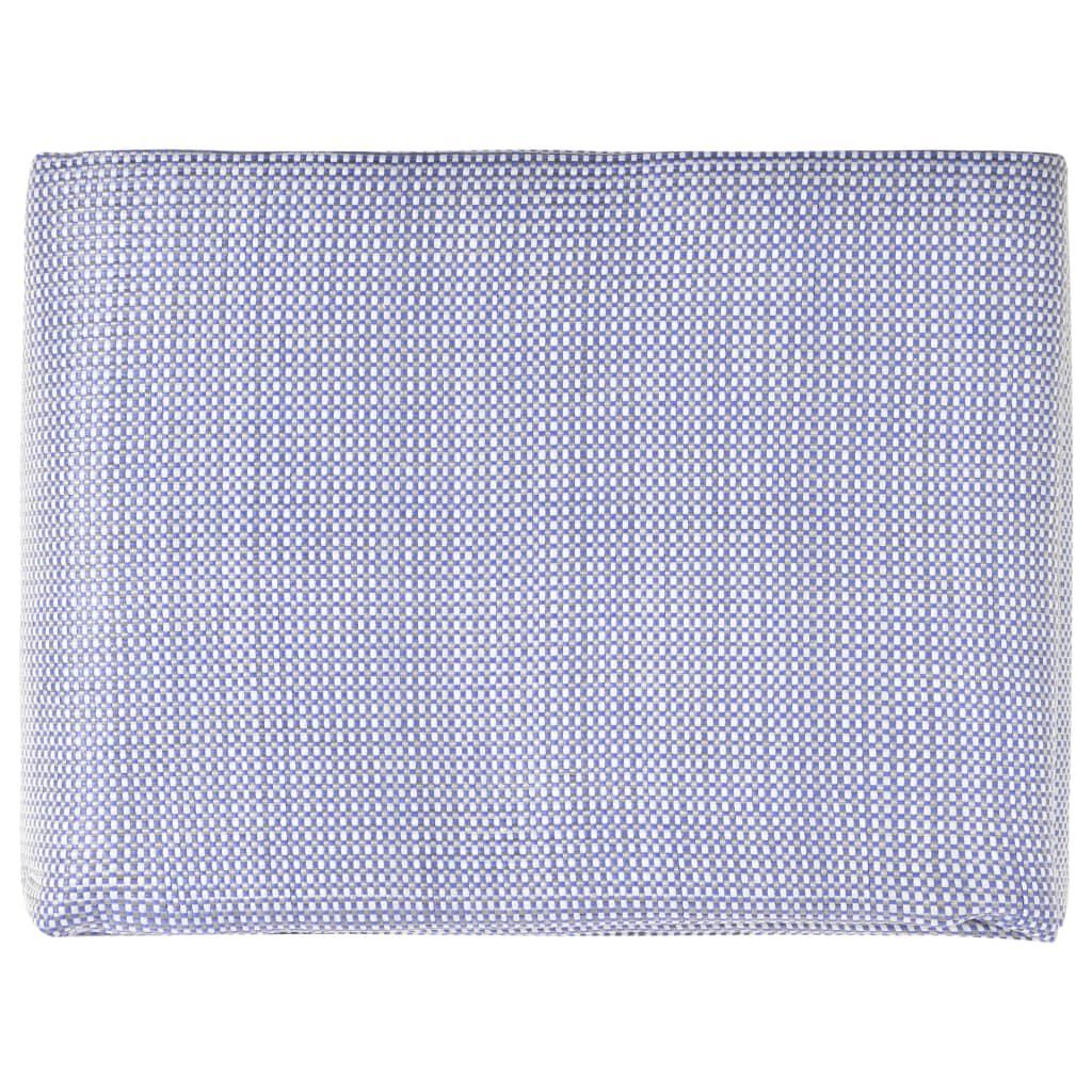 Bequemes Vidaxl Zelt Teppich 600x250 cm Blau für Camping 2/4