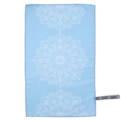 Yoga handdoek - 38 x 61 cm - blauw