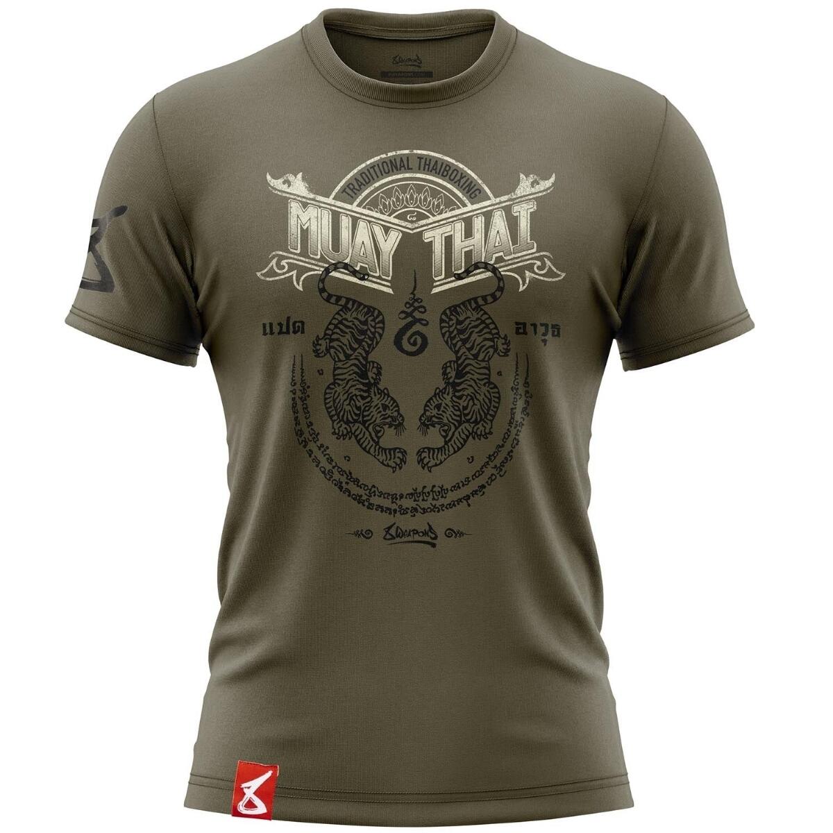 8 WEAPONS T-Shirt Sak Yant Tigers