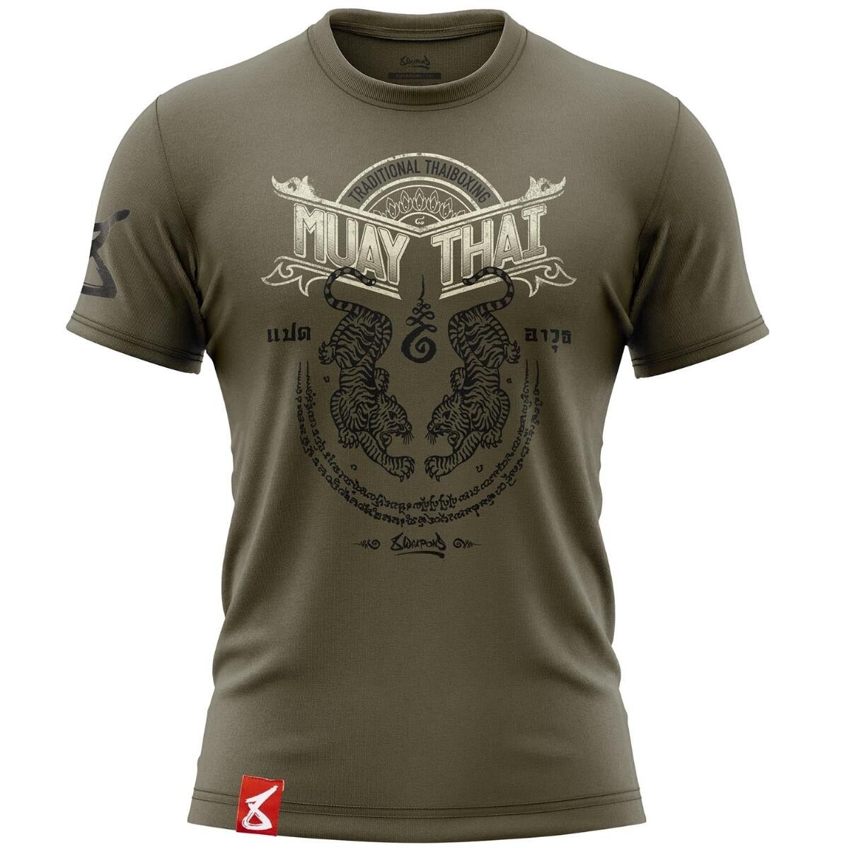 8 WEAPONS T-Shirt Sak Yant Tigers
