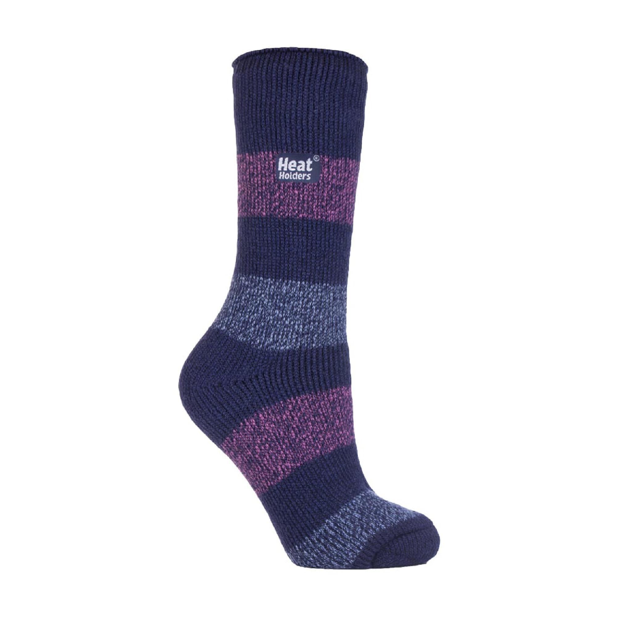 HEAT HOLDERS Ladies Twist Patterned Thick Winter Thermal Socks