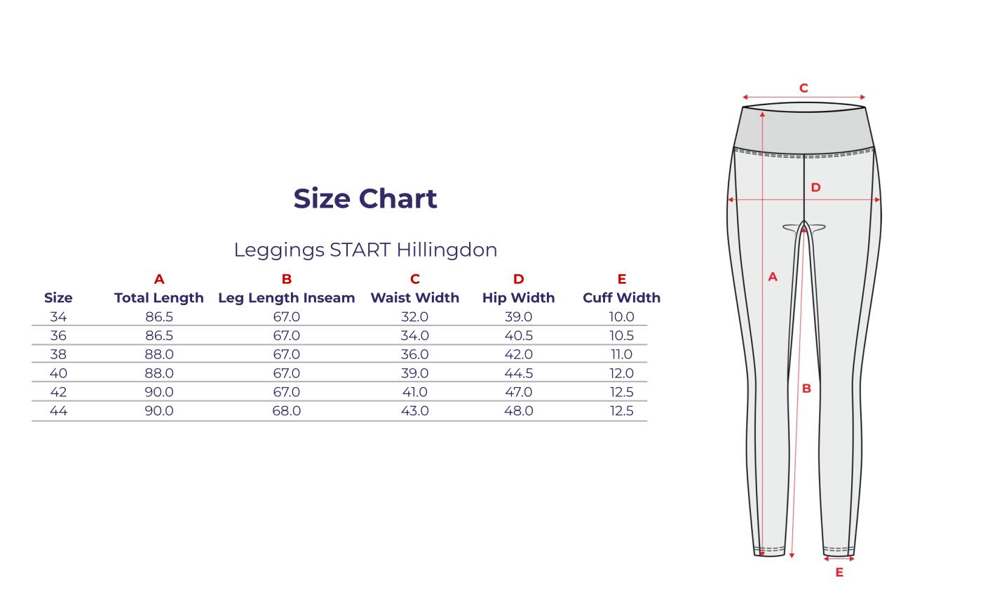 Leggings da equitazione da donna START Hillingdon con seduta completa 5/5