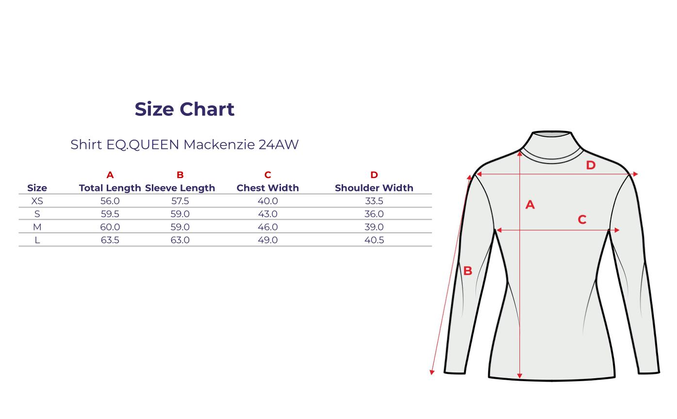 EQUESTRIAN QUEEN Mackenzie damesrijhemd maat 24AW 4/4