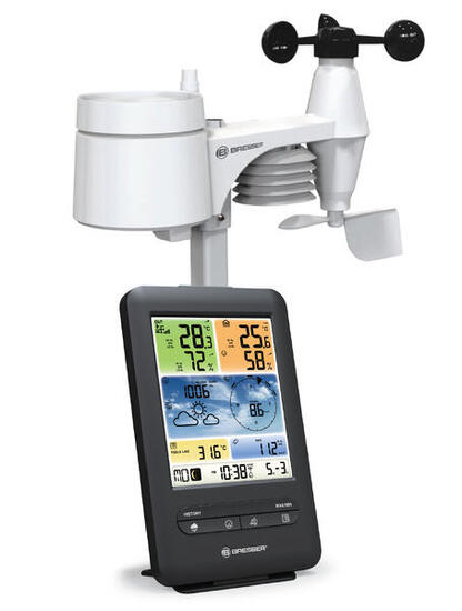 BRESSER Centrale météo Professional WIFI couleur 5-en-1 Verticale