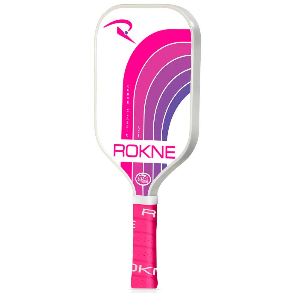 ROKNE Curve Classic ACE Pickleball Paddle, Cover & Balls 2/2