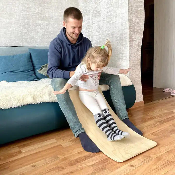 Balance Board Lama XL – Holz-Wippbrett für Kinder 2/7