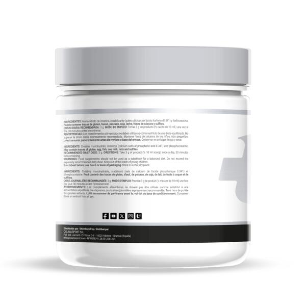 Creatine Monohydraat Clonapure® - 300 g Neutraal MASMUSCULO 5/6