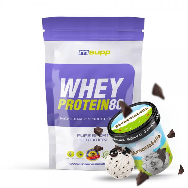 MMSUPPLEMENTS Whey protein80 - 1kg Straciatella da MM Supplements