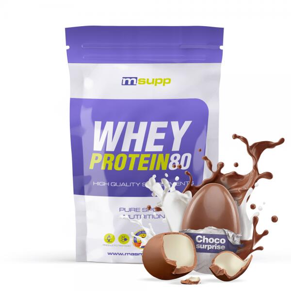 MMSUPPLEMENTS Whey Protein80 - 1 kg Choco Surprise (chocolade-ei) MM Supplements