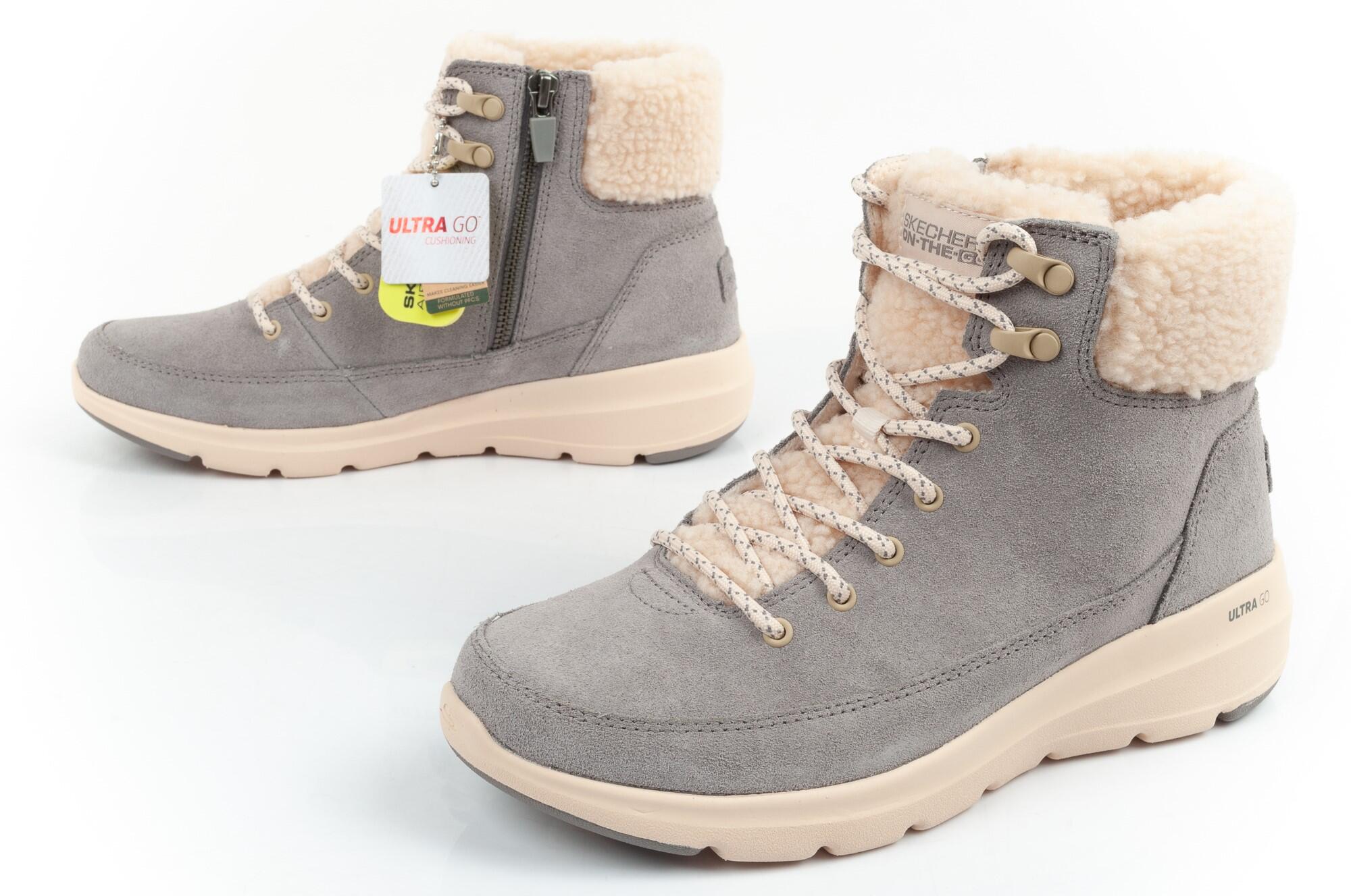 Buty zimowe sportowe damskie Skechers Glacial Ultra-Woodlands 5/7
