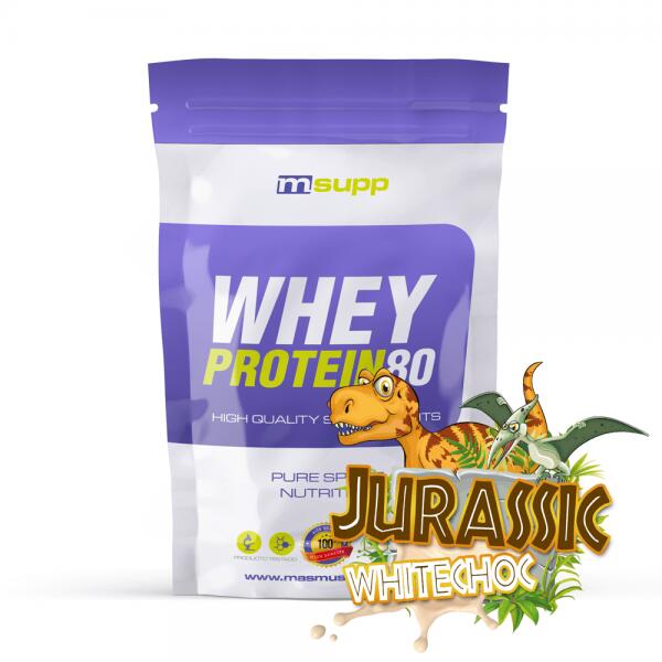 MMSUPPLEMENTS Whey Protein80 - 1 kg Jurassic White Choc MM Supplements