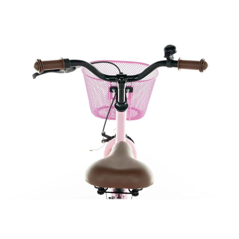 Cortego Liberty Meisjesfiets Roze 16 Inch + Mand - Kinderfiets