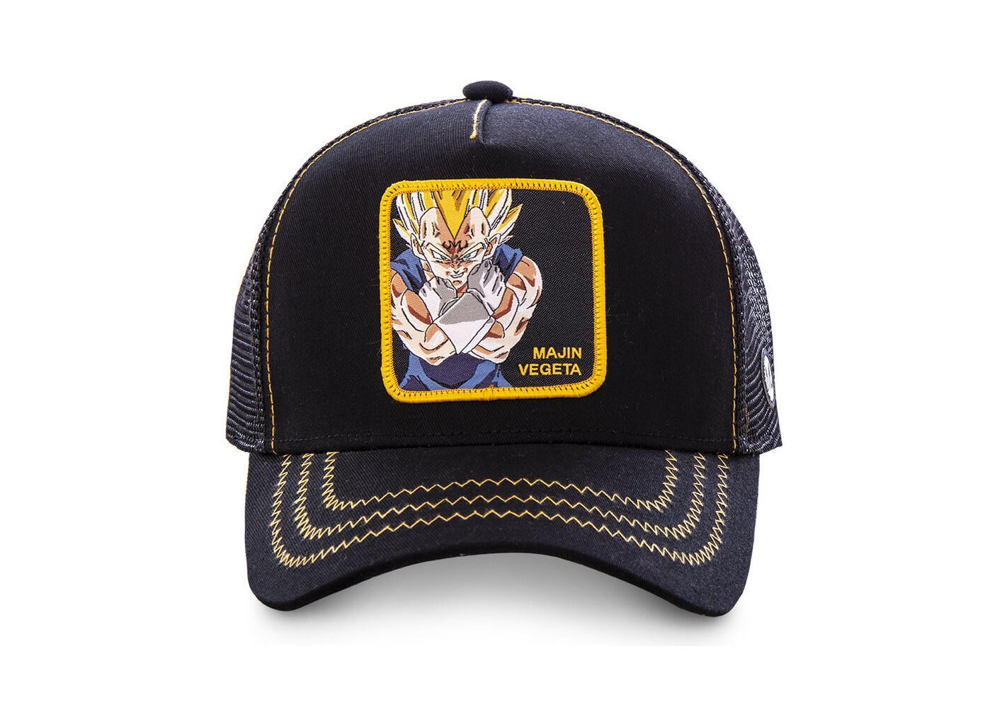 casquette dragon ball z mâjin vegeta noir 3/4