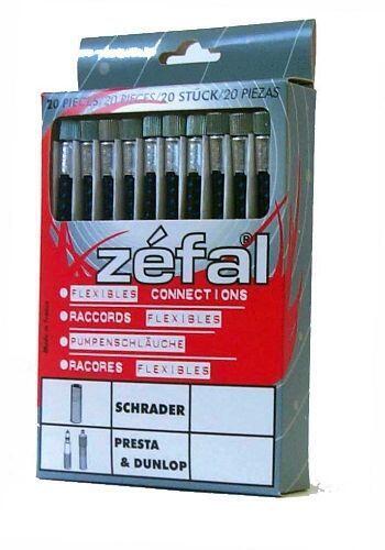 Raccords valve schrader pour pompe - 15 cm - sachet de 20