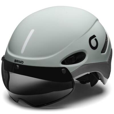 Casco per uomo donna in expanded polystyrene variante grigio da ciclismo