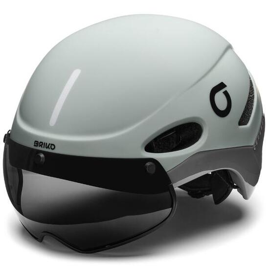 Casco per uomo donna in expanded polystyrene variante grigio da ciclismo