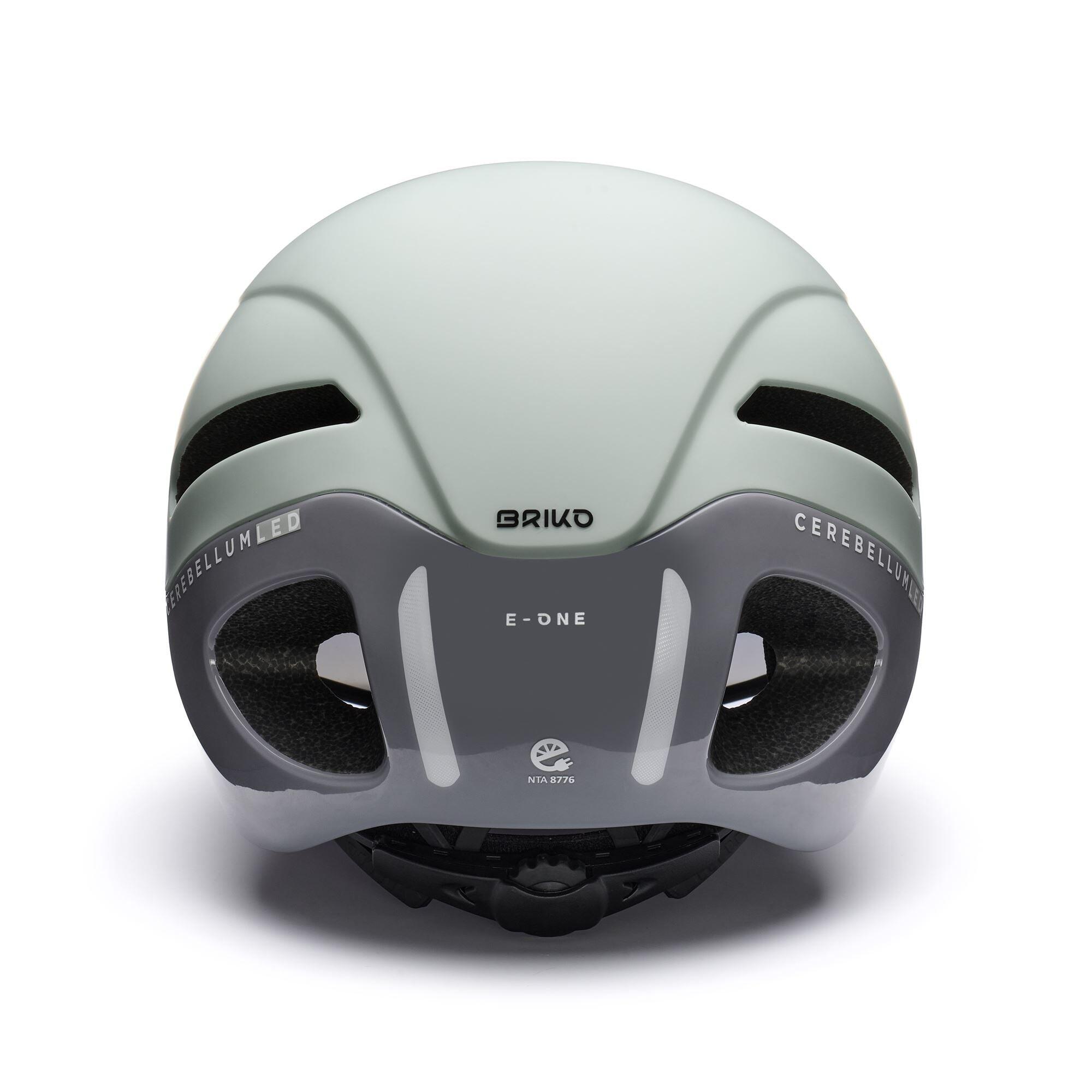 briko casco grigio da uomo e donna in materiale sintetico da ciclismo e bici 5/7