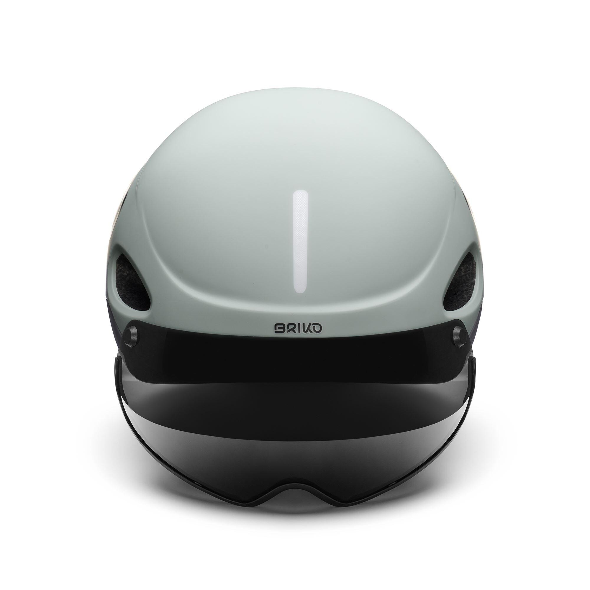 briko casco grigio da uomo e donna in materiale sintetico da ciclismo e bici 4/7
