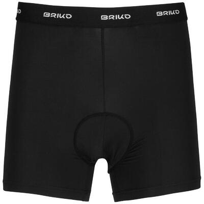 briko boxer intimo nero da uomo in materiale sintetico da ciclismo e bici