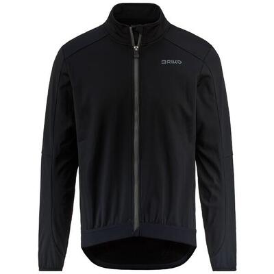 briko giubbotto nero da uomo in materiale sintetico da ciclismo e bici road