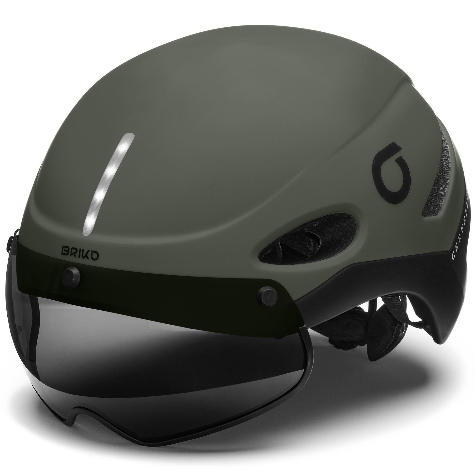 briko casco grigio da uomo e donna in materiale sintetico da ciclismo e bici 2/7