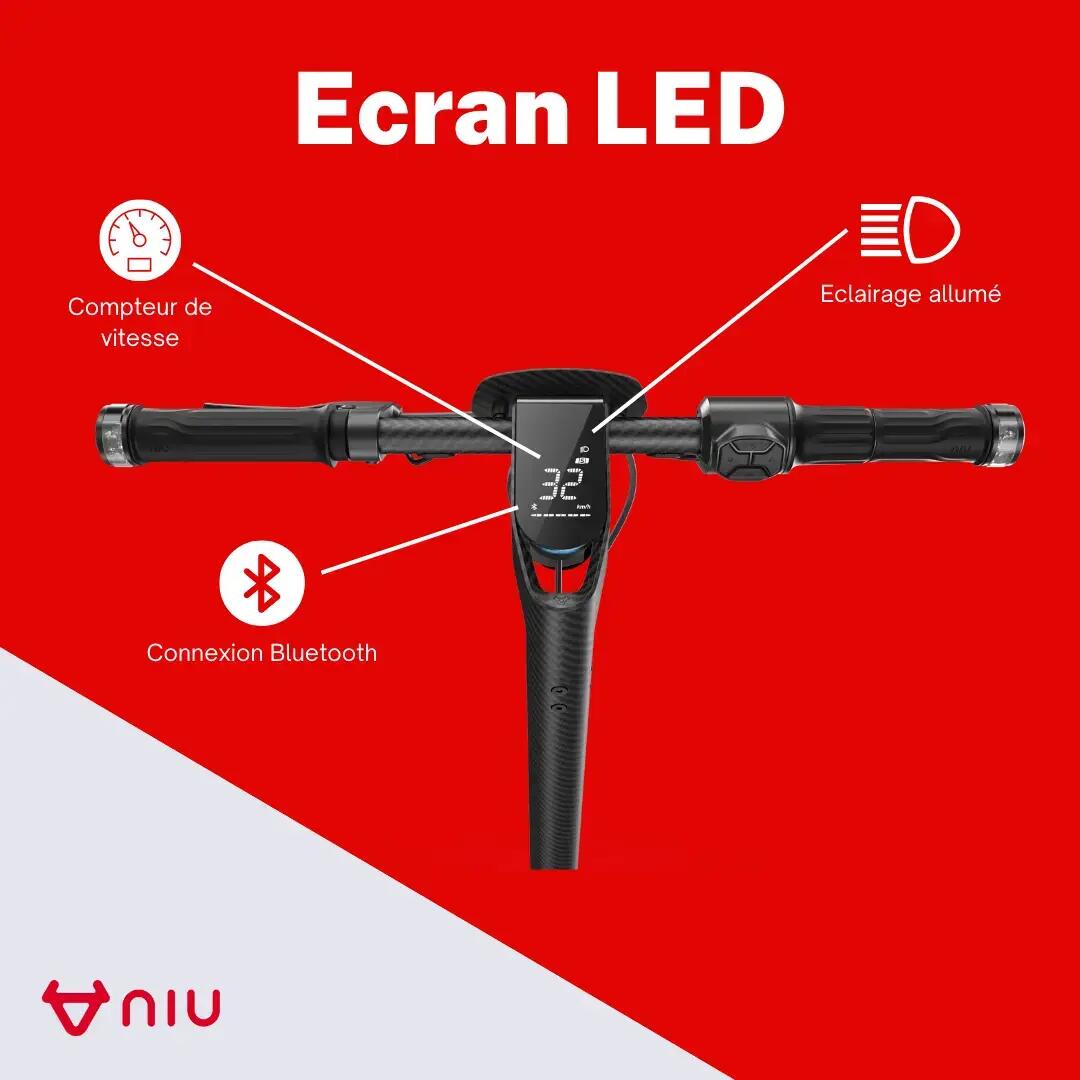 Trottinette électrique NIU KQi Air X | 100% Fibre de Carbone | Léger 4/8