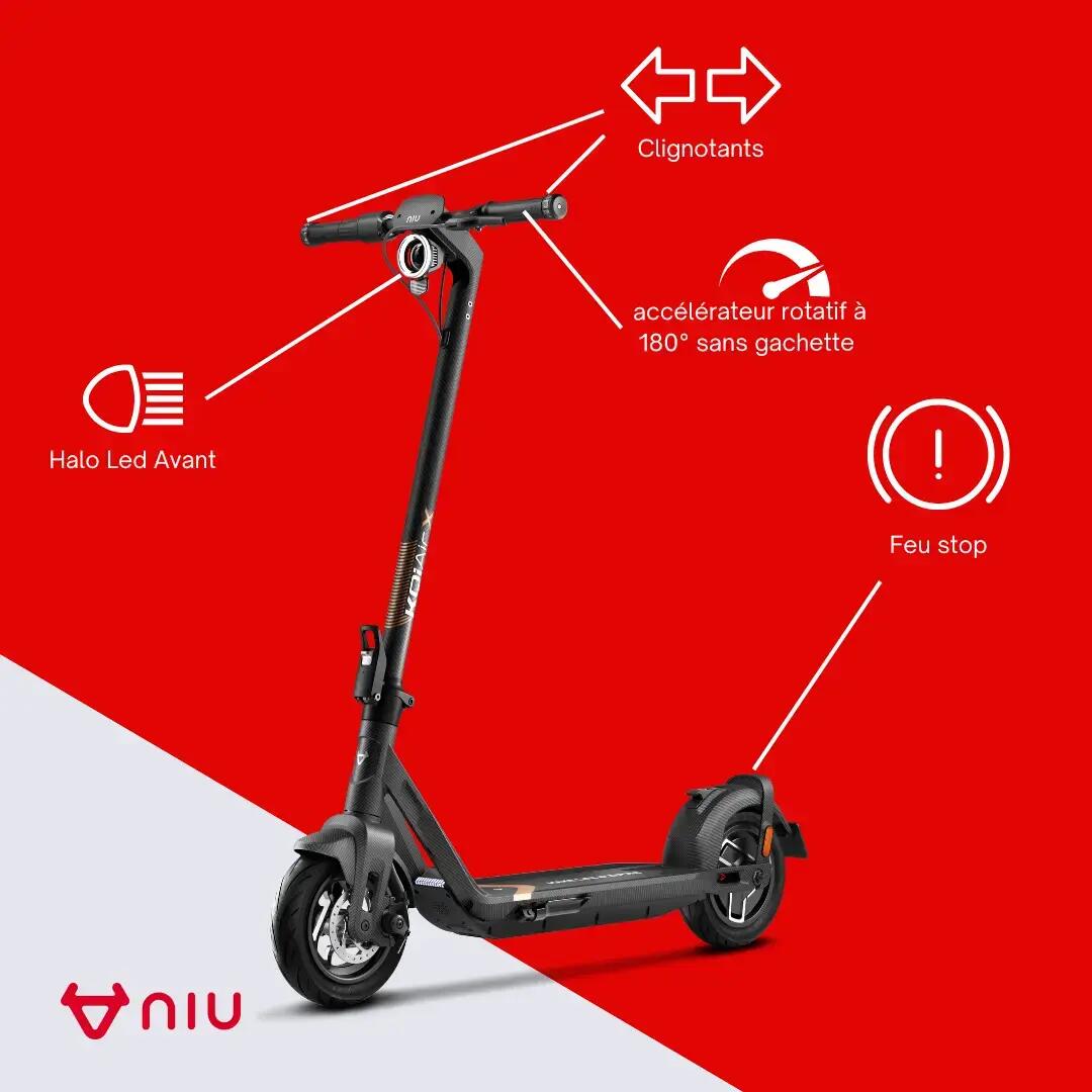 Trottinette électrique NIU KQi Air X | 100% Fibre de Carbone | Léger 6/8