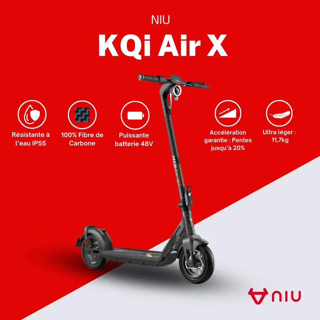 Trottinette électrique NIU KQi Air X | 100% Fibre de Carbone | Léger 2/8