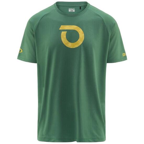 briko t-shirt verde da uomo in da ciclismo e bici